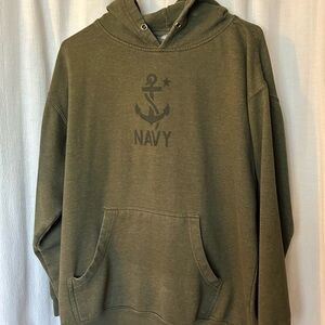 Hoodie: green navy vintage Independent trading Sweater xl?